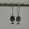Wine Glass Stainless Steel Earrings