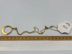 Gold Statement Hoop 20" Stainless Steel Necklace