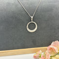 Statement Hoop 20" Stainless Steel Necklace