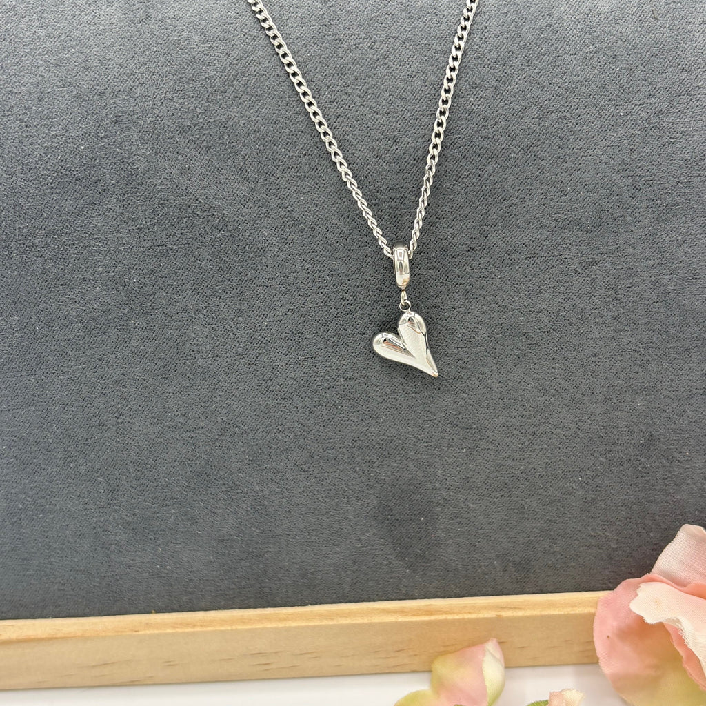 Soft Heart 18" Stainless Steel Necklace