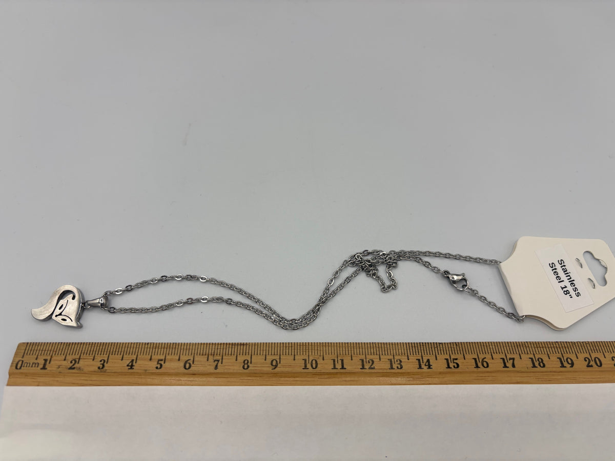 Silver Fox 18" Stainless Steel Necklace
