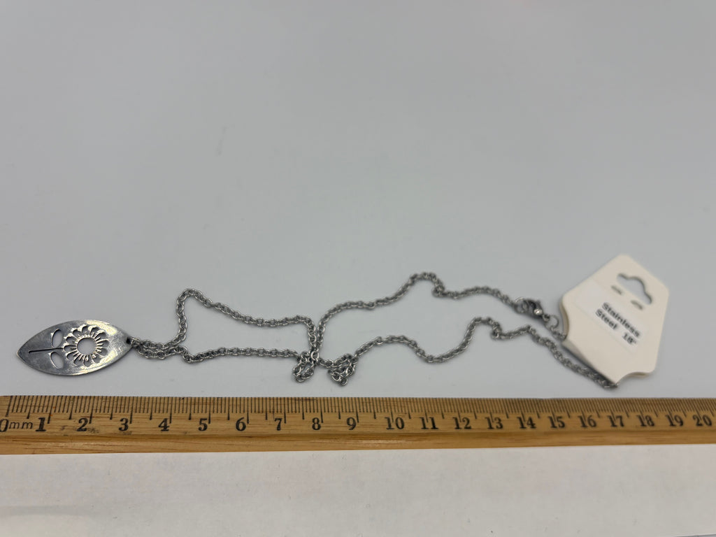 Sunflower Dream 18" Stainless Steel Necklace