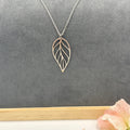 Silver Leaf 20" Stainless Steel Necklace