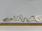 Yellow Leaf 20" Stainless Steel Necklace