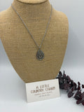 Silver Lattice 18" Stainless Steel Necklace