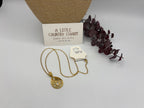 Golden Lattice 18" Stainless Steel Necklace