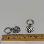 Floral Heart Stainless Steel Earrings