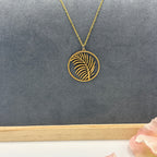 Beachy Palm 18" Stainless Steel Necklace
