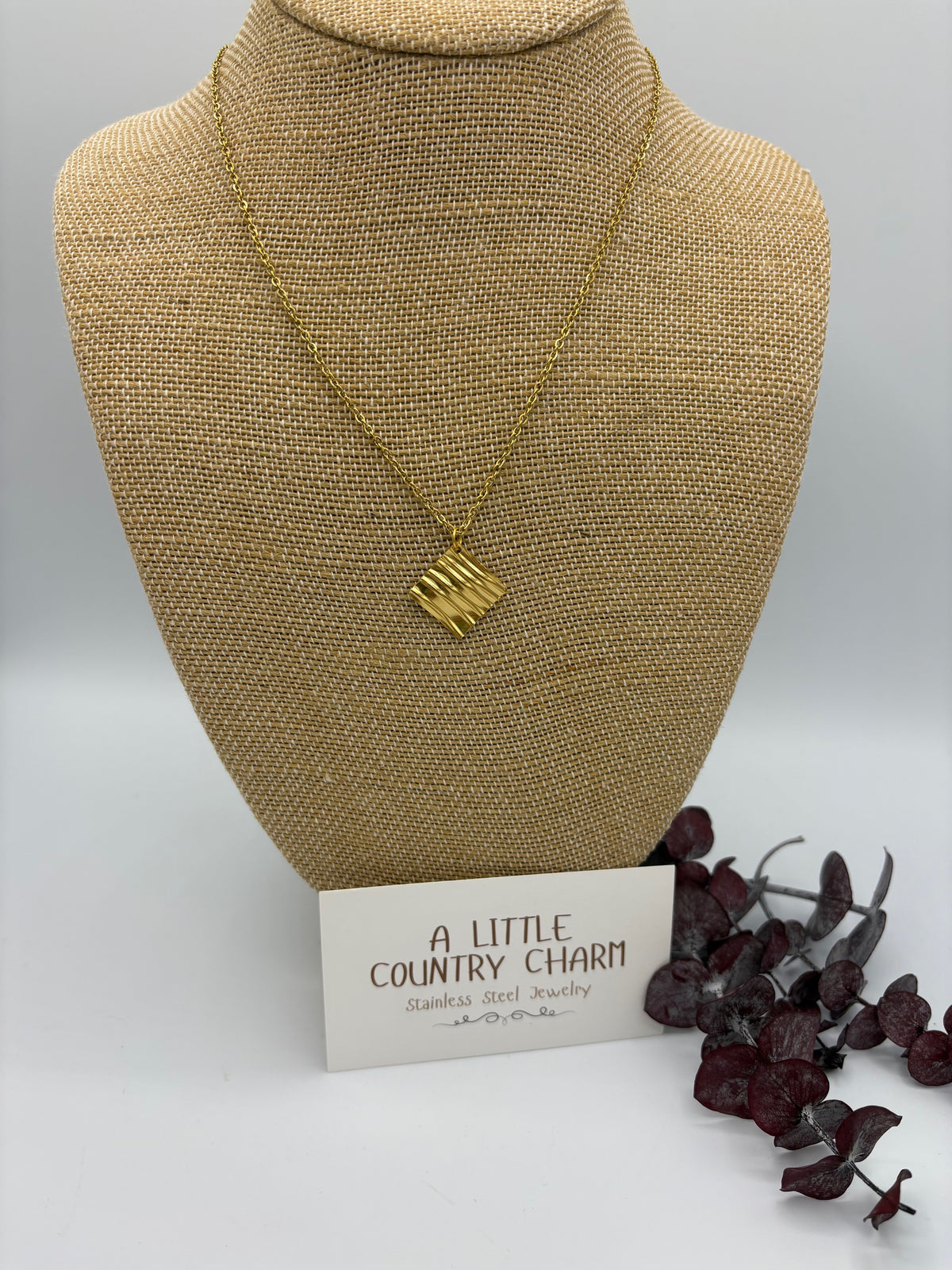 Rivers of Gold 20" Stainless Steel Necklace