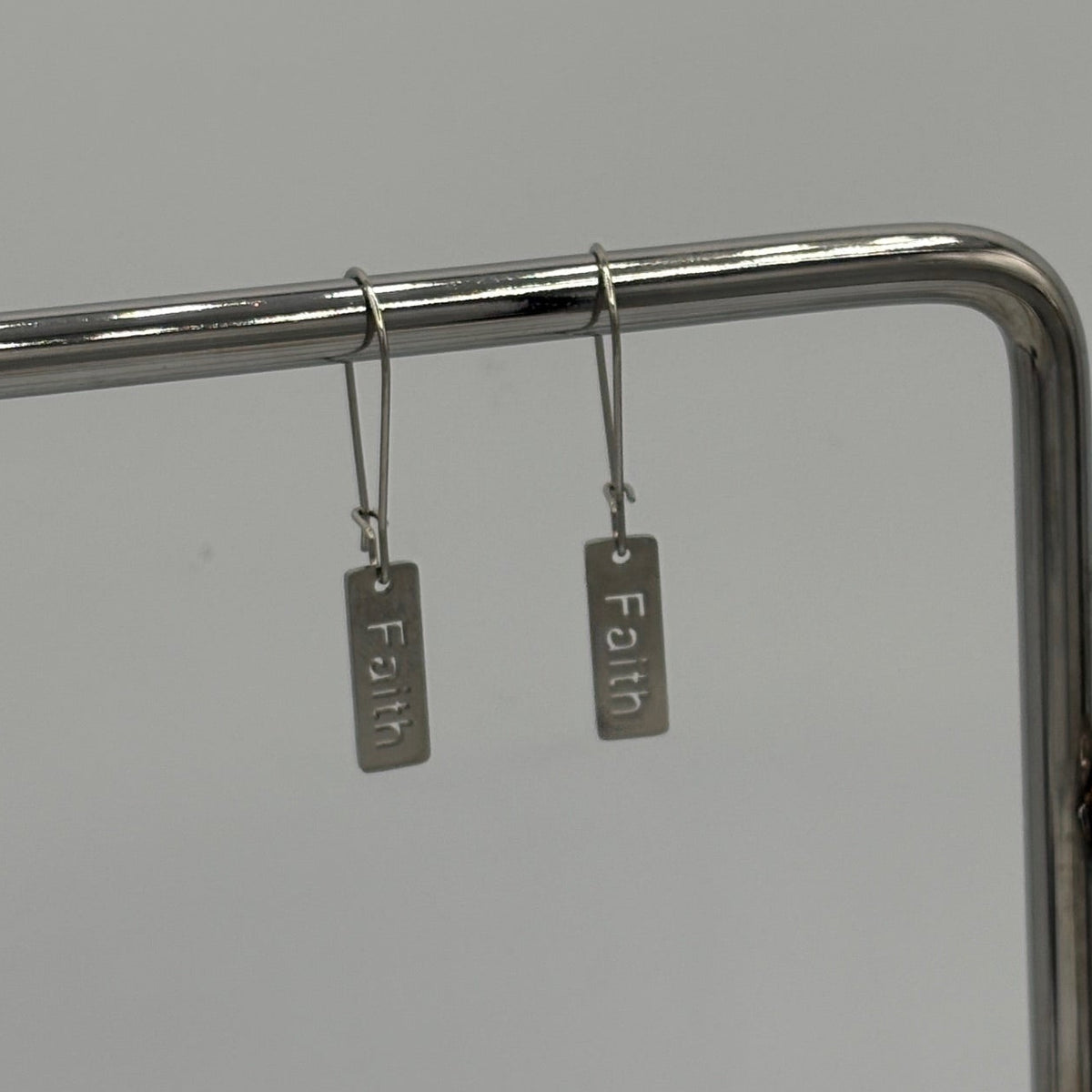 Faith Stainless Steel Earrings
