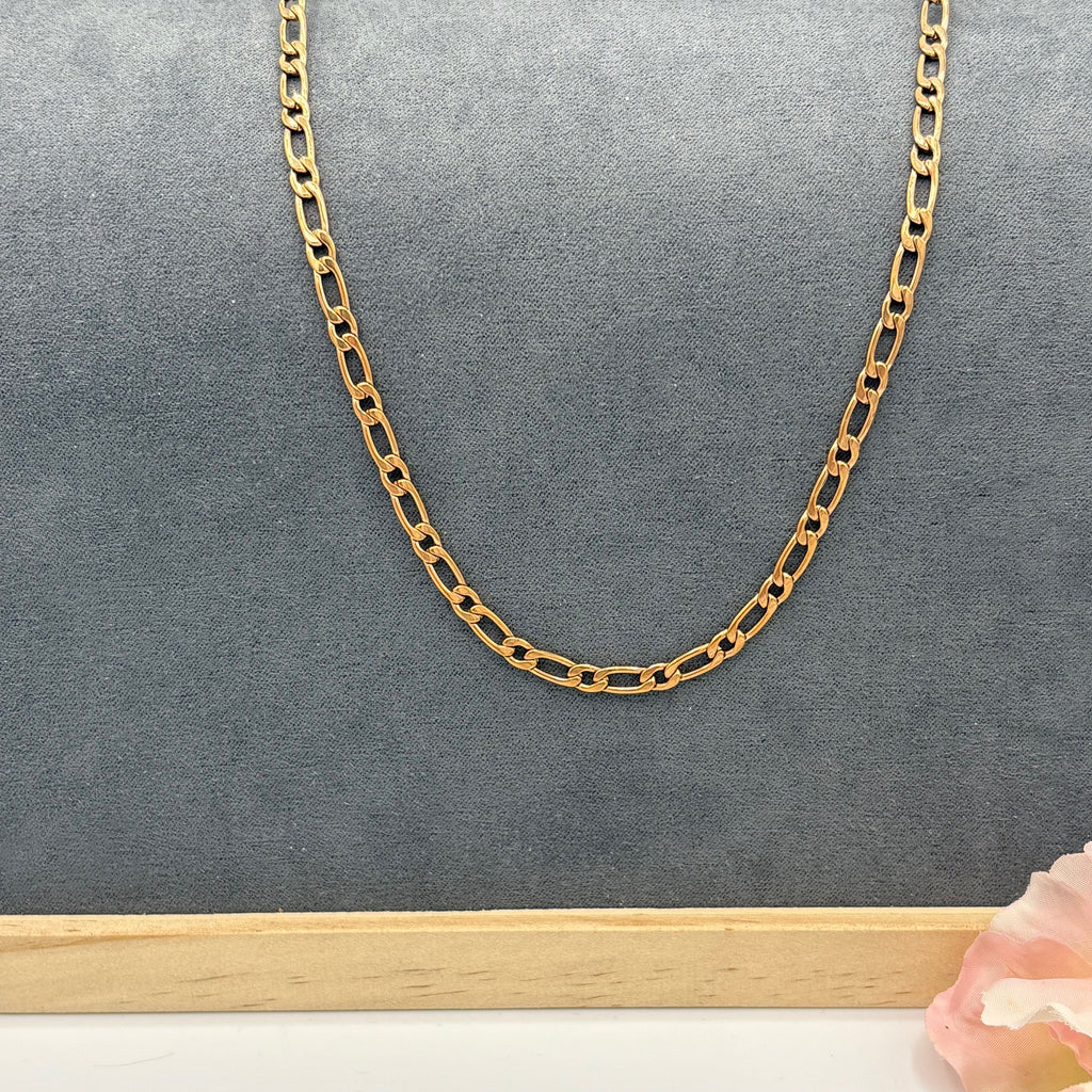 Rose Gold 20" Stainless Steel Curb Chain