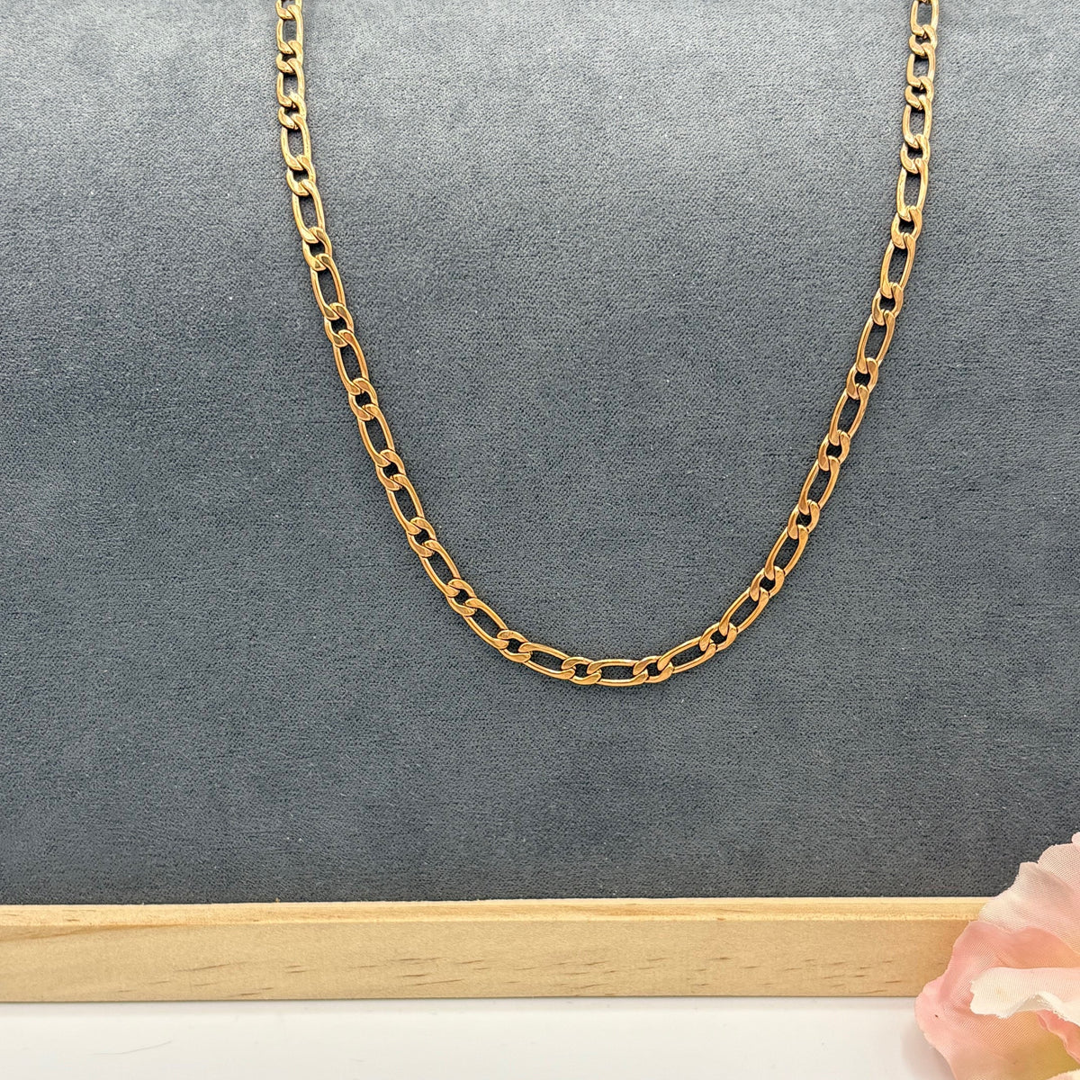 Rose Gold 20" Stainless Steel Curb Chain