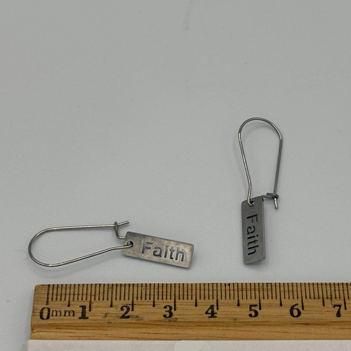 Faith Stainless Steel Earrings