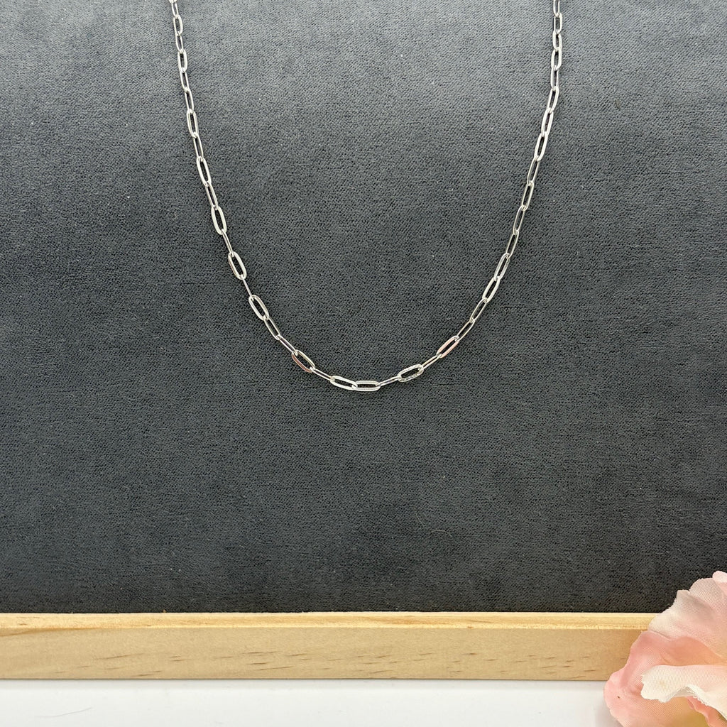 Small Stainless Steel Paperclip Chain