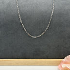 Small Stainless Steel Paperclip Chain