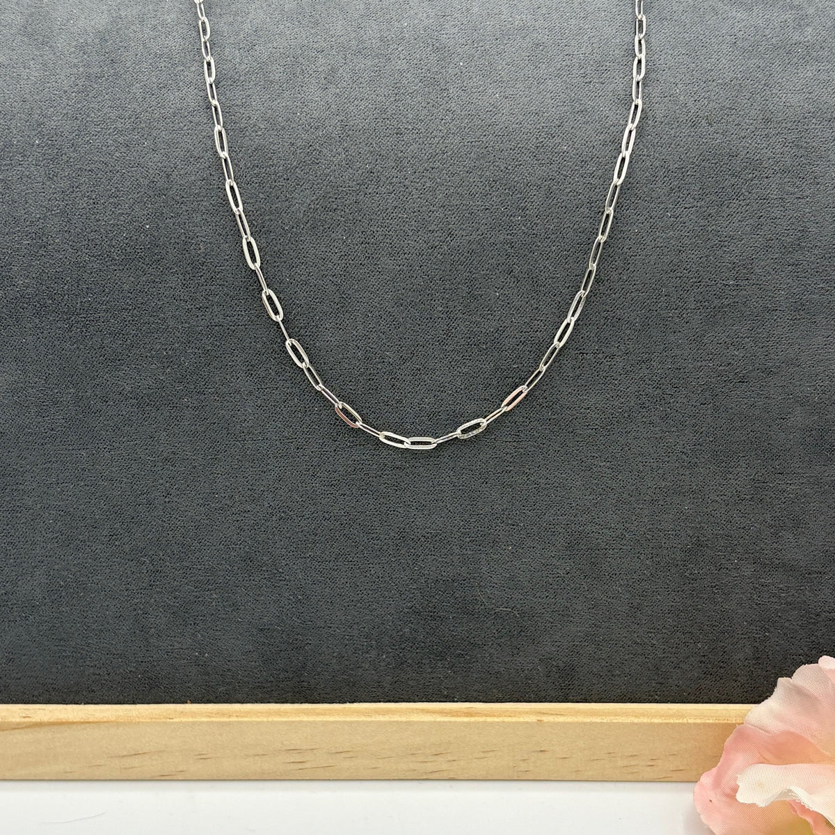 Small Stainless Steel Paperclip Chain