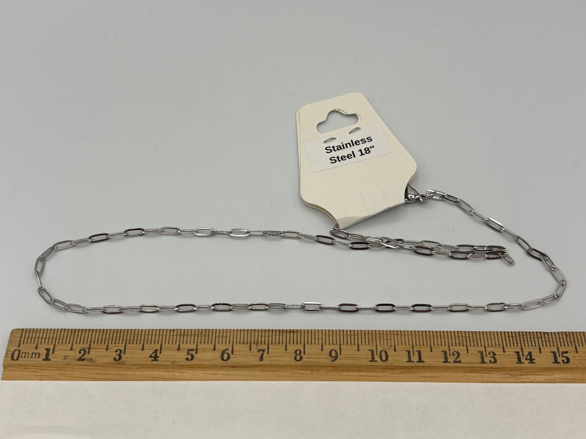 Small Stainless Steel Paperclip Chain