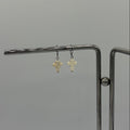 Ivory Cross Stainless Steel Earrings