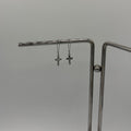 Cross Silhouette Stainless Steel Earrings