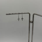 Cross Silhouette Stainless Steel Earrings