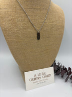 Engraved Love 18" Stainless Steel Necklace