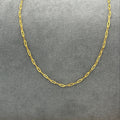 Small Gold-plated Stainless Steel Paperclip Chain