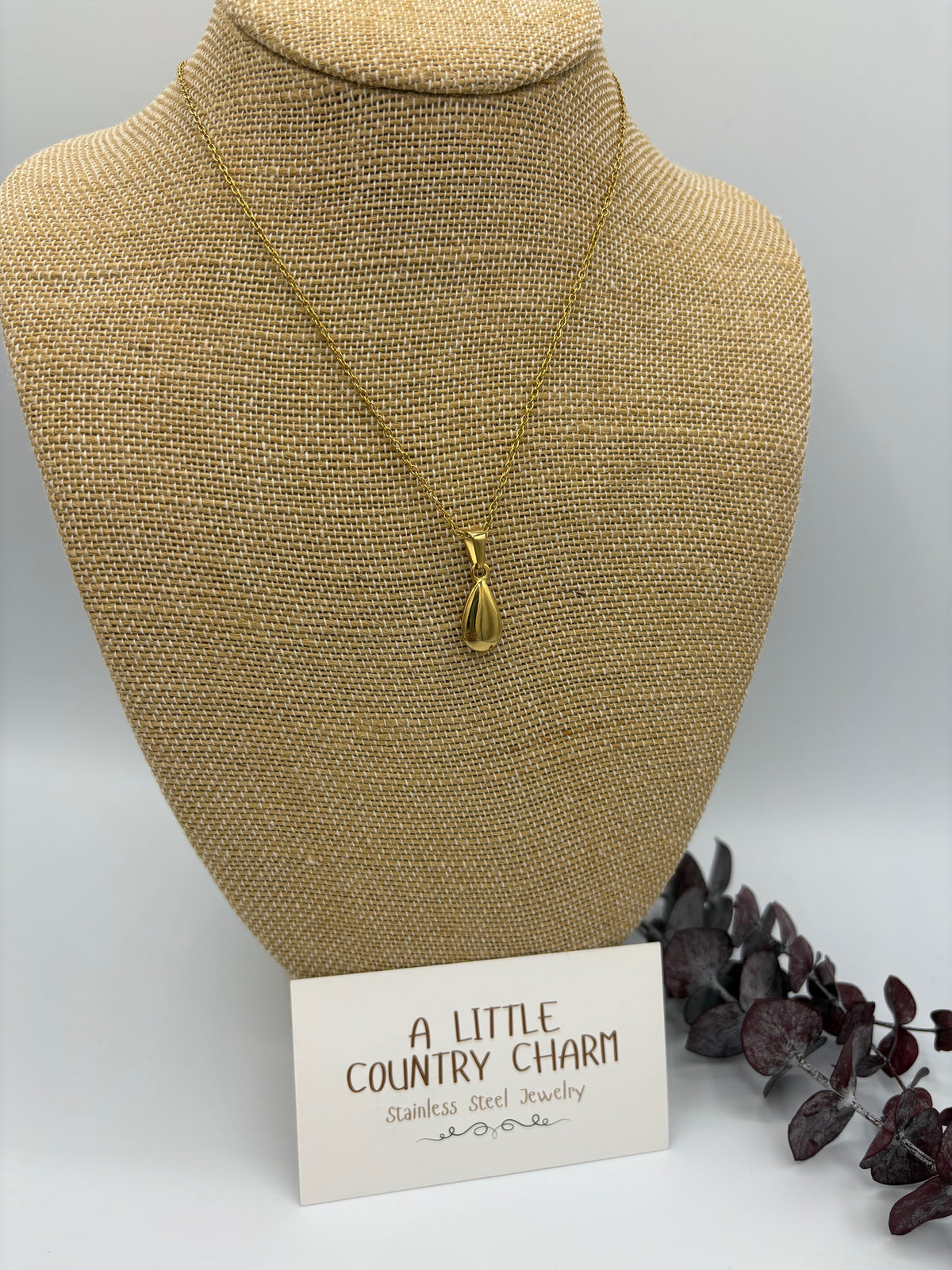 Gold Rain 18" Stainless Steel Necklace