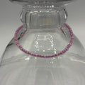 Glossy Blossom 9" Beaded Stainless Steel Anklet