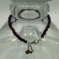 Wine Tasting 9" Beaded Stainless Steel Anklet