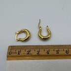 Chunky Gold Hoop Stainless Steel Earrings