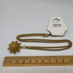 Summer Bloom 22" Stainless Steel Necklace