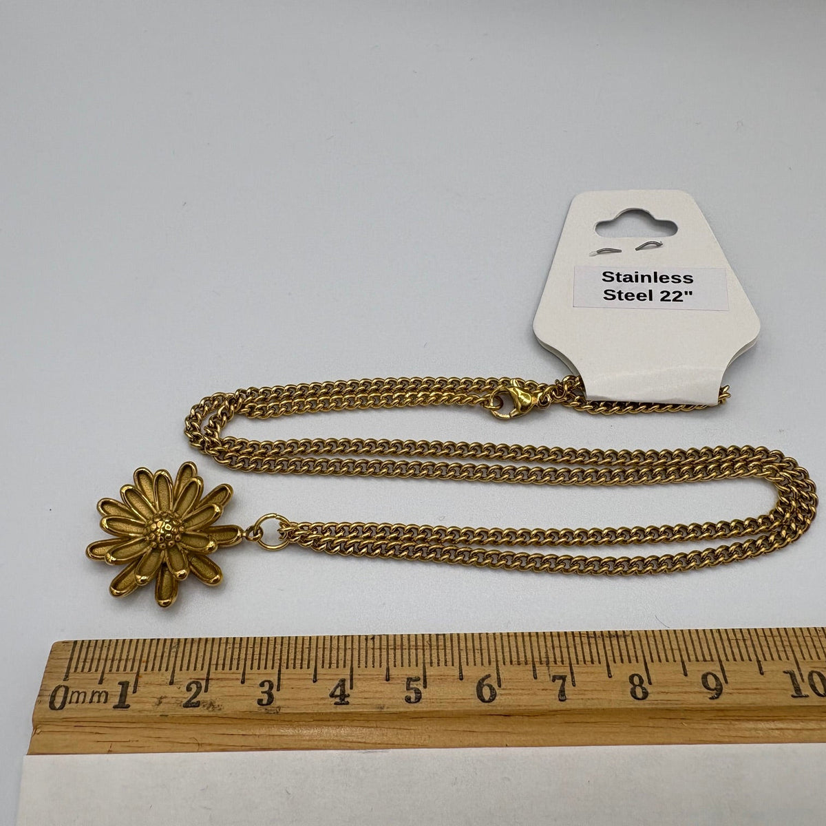 Summer Bloom 22" Stainless Steel Necklace