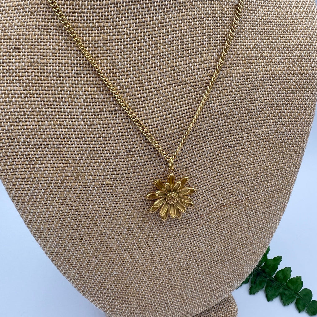 Summer Bloom 22" Stainless Steel Necklace