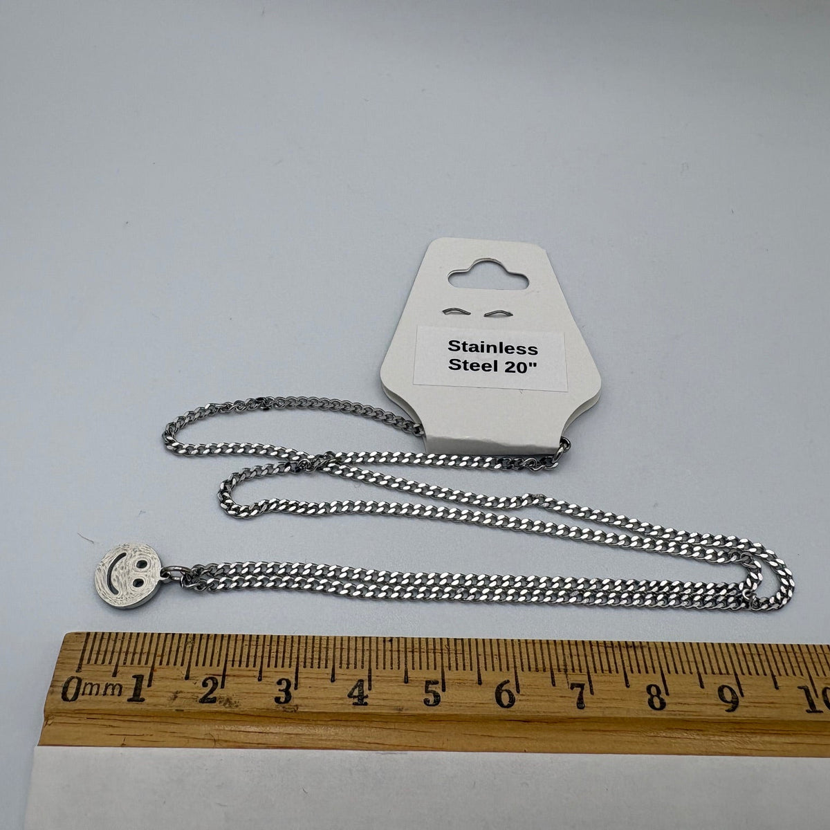 Happy 18" Stainless Steel Necklace