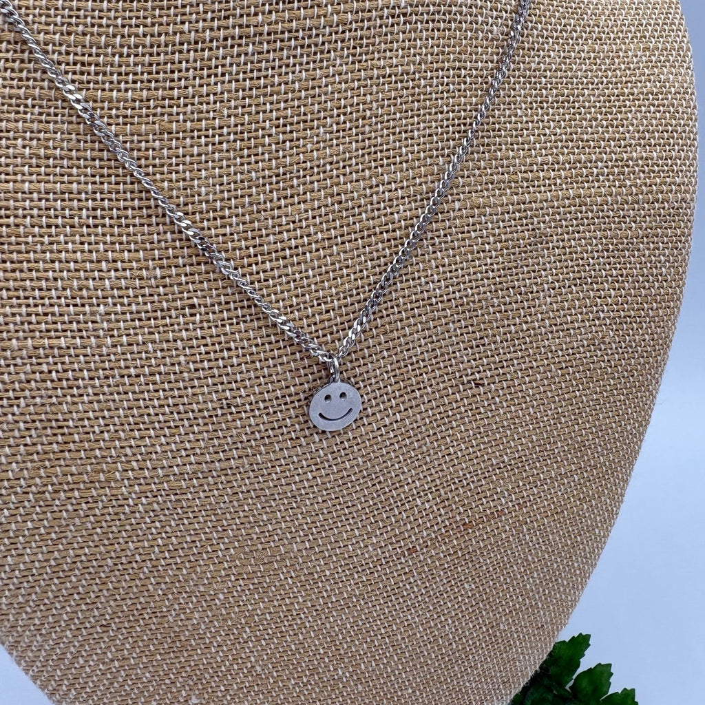 Happy 18" Stainless Steel Necklace