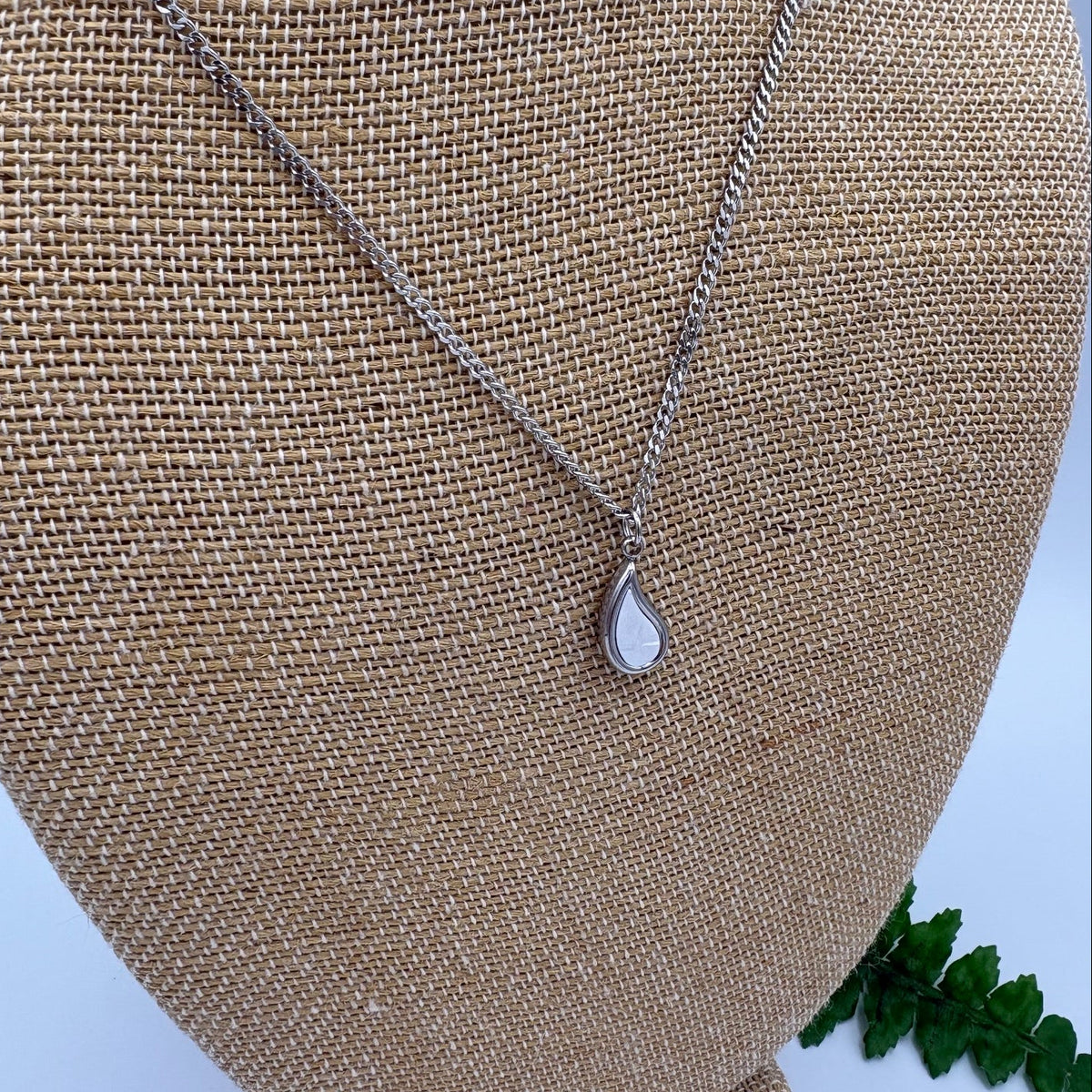 Raindrop 20" Stainless Steel Necklace