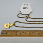 Gold Frosty 18" Stainless Steel Necklace