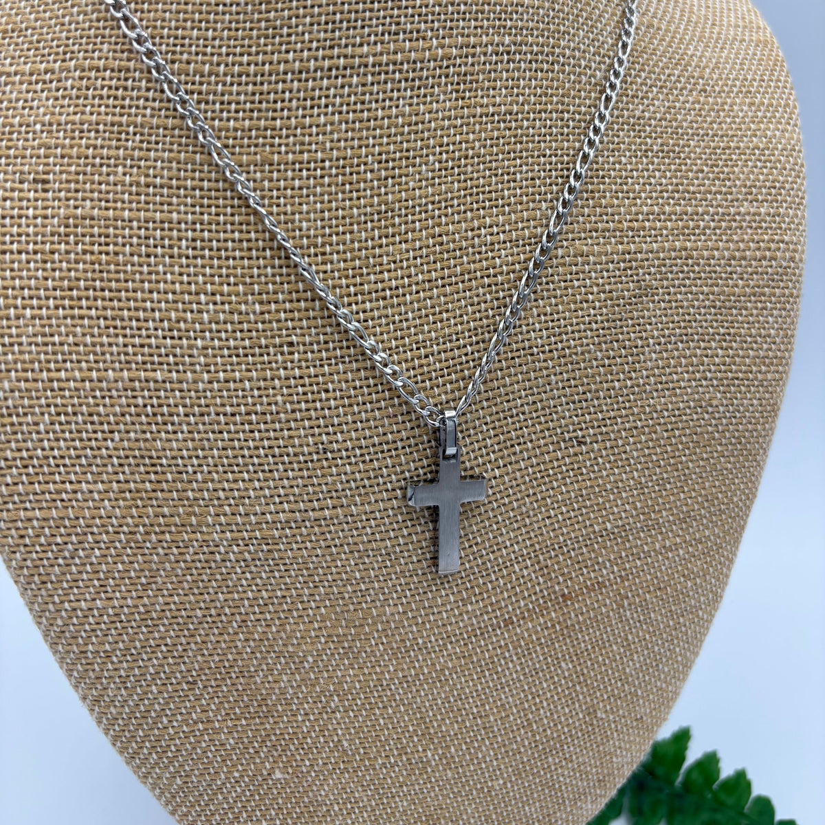 Eternal Cross 20" Stainless Steel Necklace