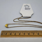 Mini Heart 17" Stainless Steel Necklace