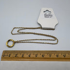 Shimmer Ring 17" Stainless Steel Necklace