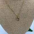 Shimmer Ring 17" Stainless Steel Necklace