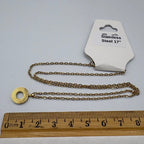 Coil Pendant 17" Stainless Steel Necklace