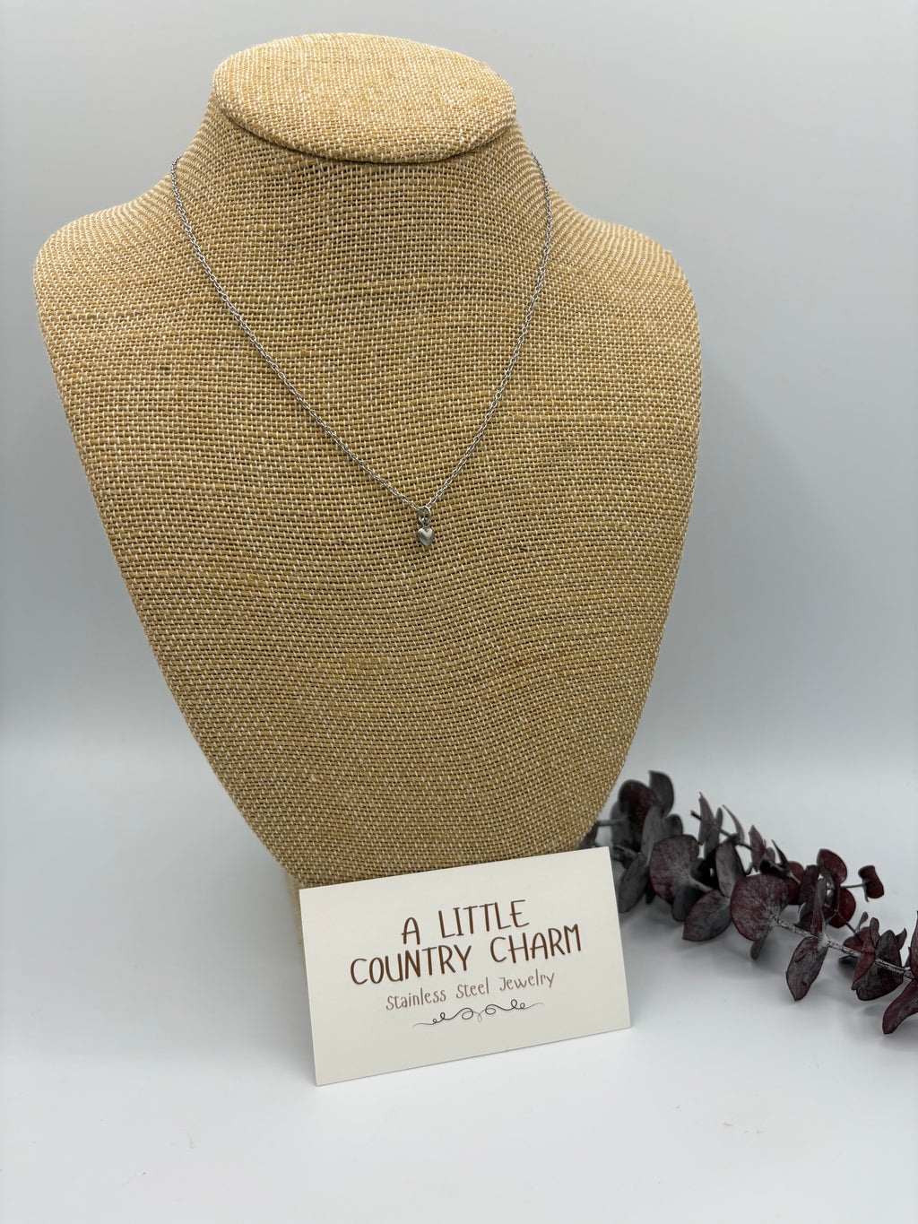 Darling Heart 18" Stainless Steel Necklace