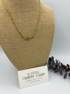 Gold Cross 18" Stainless Steel Necklace