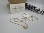 Interlocking Hearts 18" Stainless Steel Necklace