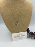 Garden Heart 20" Stainless Steel Necklace