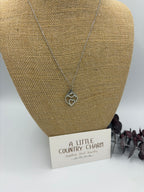 Garden Heart 20" Stainless Steel Necklace