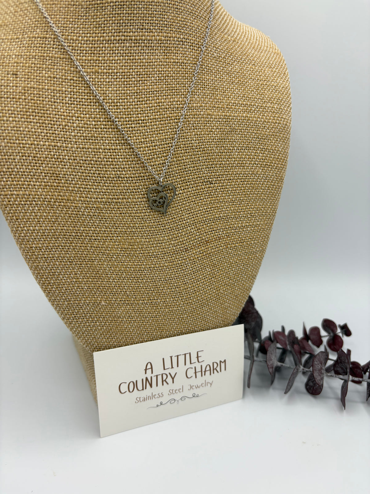 A Mom's Heart 20" Stainless Steel Necklace