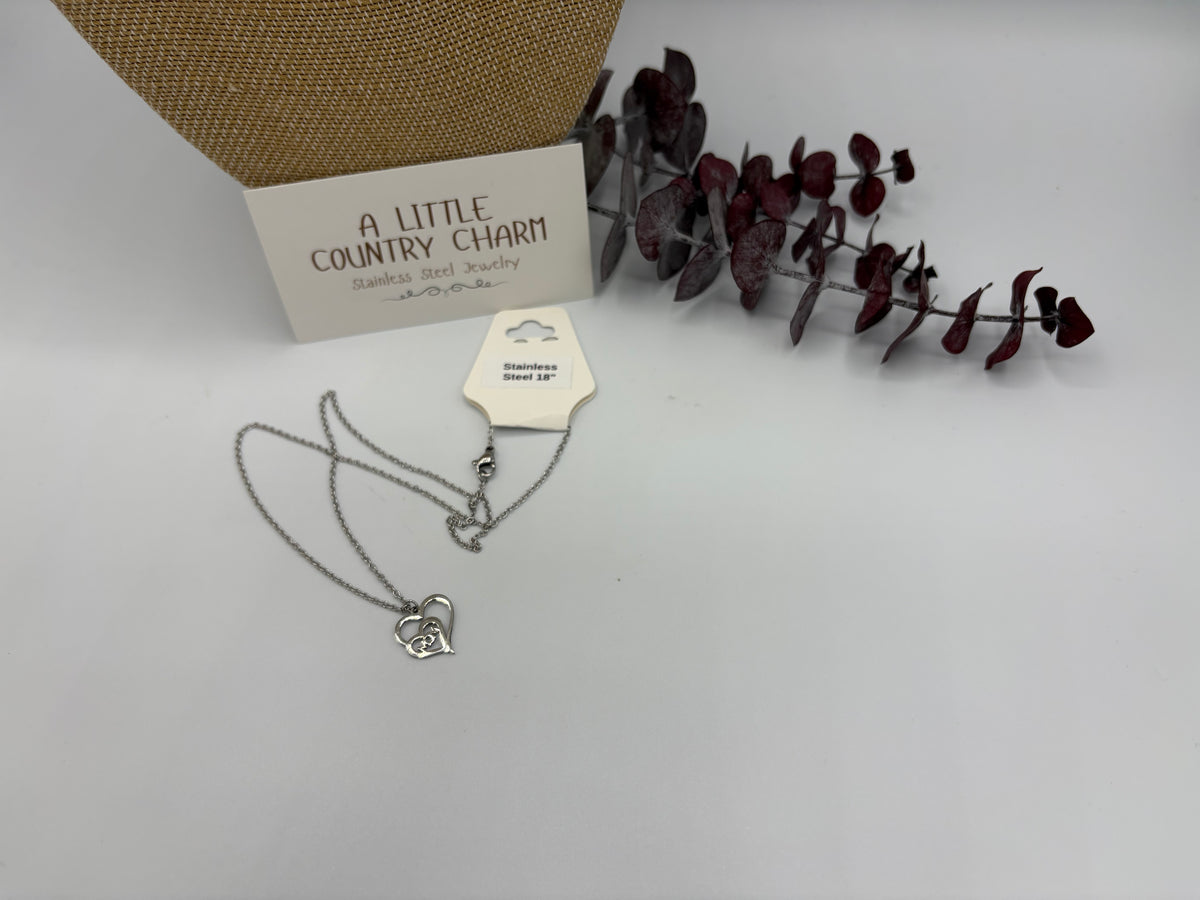 A Mom's Heart 20" Stainless Steel Necklace