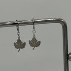 Maple Leaf Stainless Steel Earrings